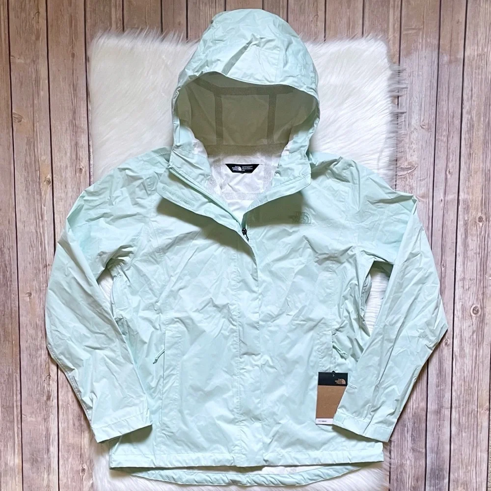 The North Face Women’s Venture 2 Rain Jacket In Misty Jade - Picture 1 of 9